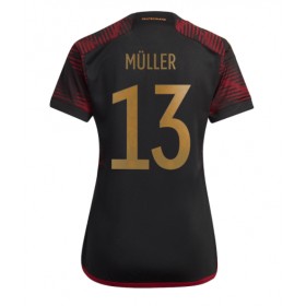 Fotbalové dres Německo Thomas Muller 13 Dámské Venkovní Mistrovství Světa 2022 Krátký Rukáv